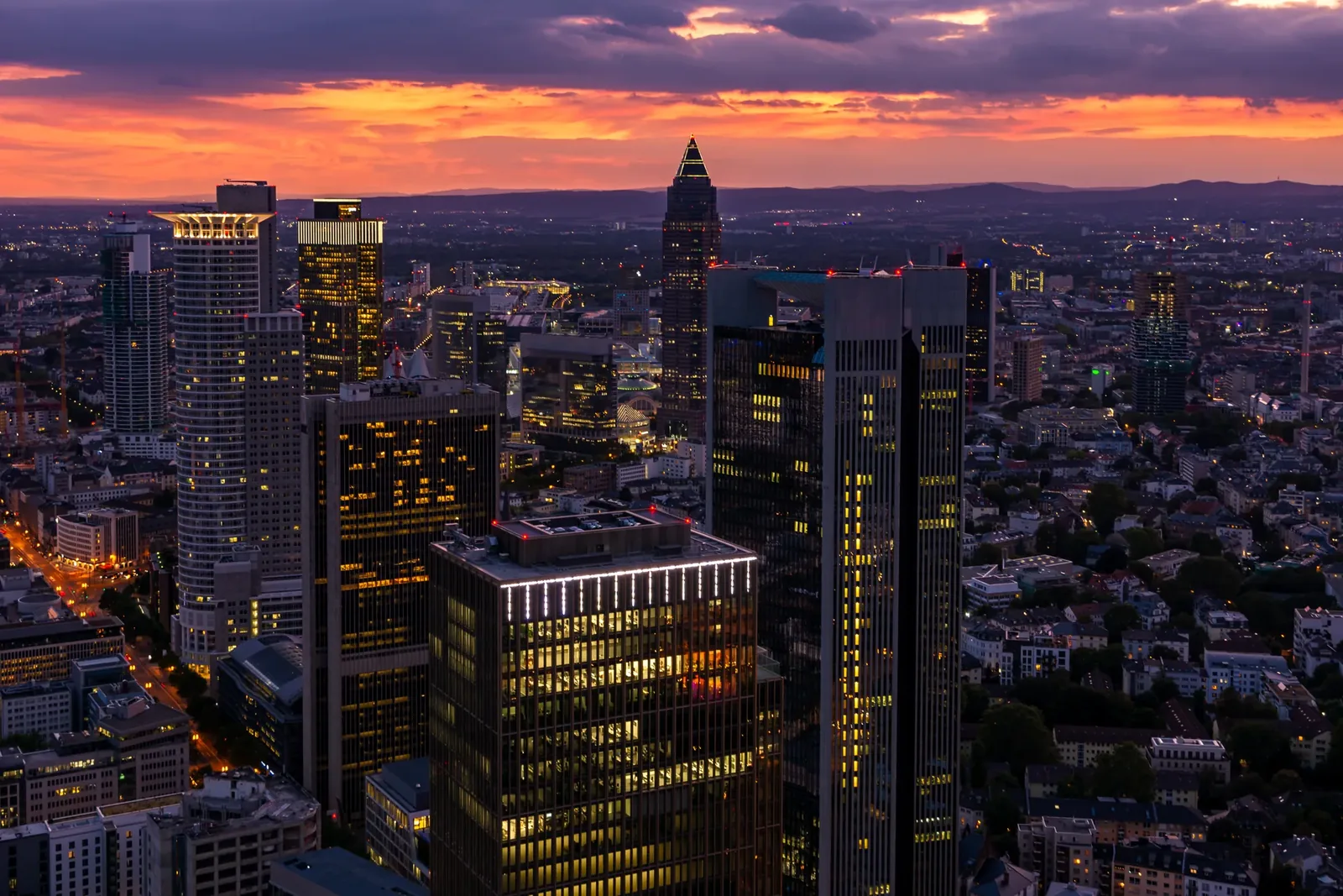 Luftbild von Frankfurt am Main