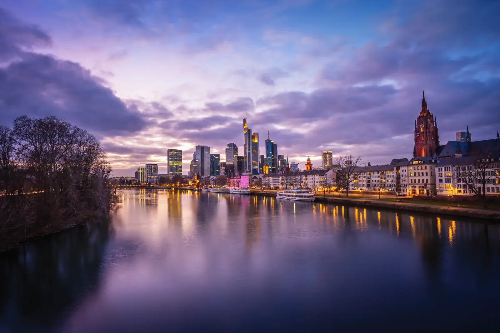 Die Skyline von Frankfurt am Main