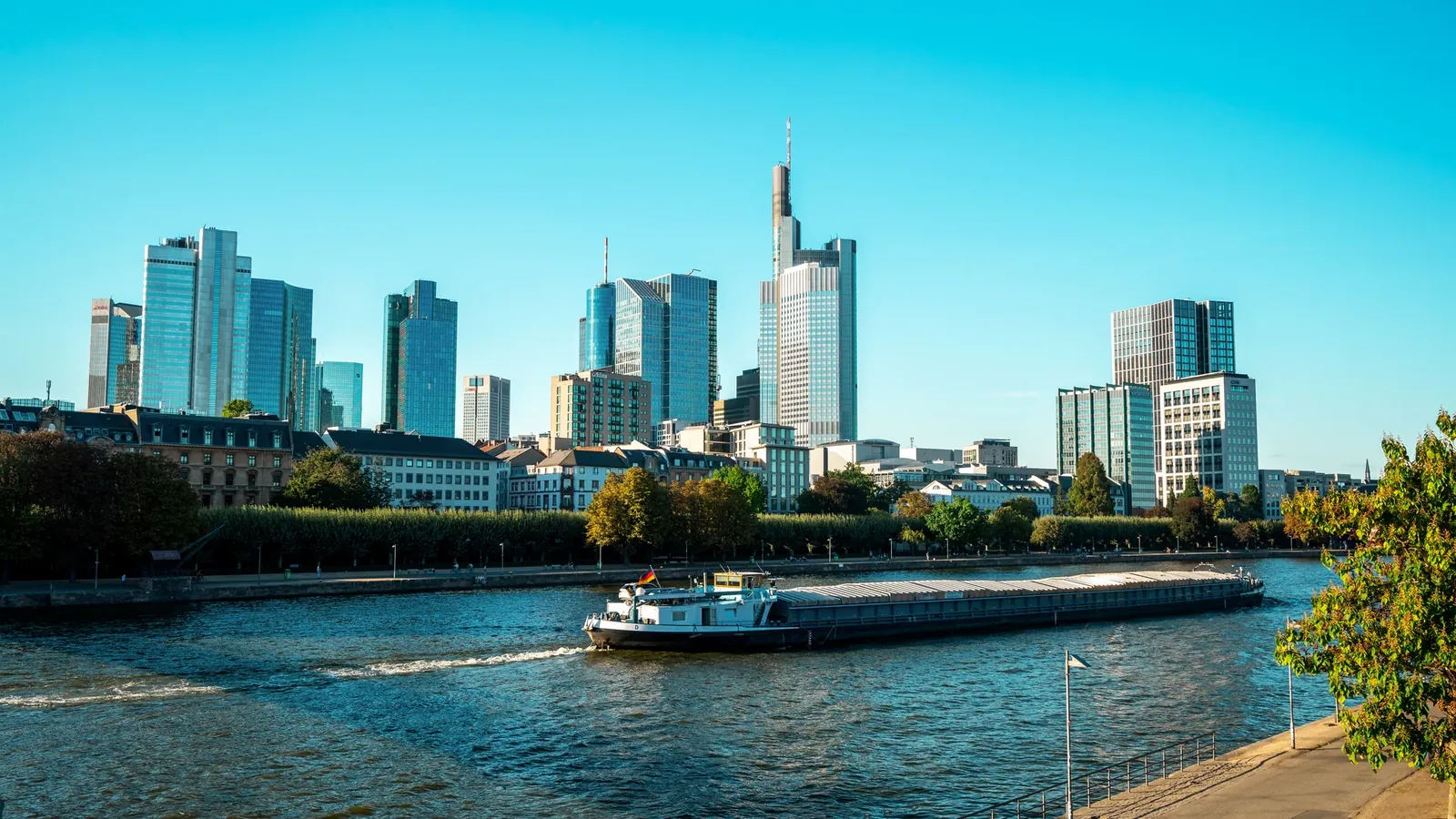 Die Skyline von Frankfurt am Main