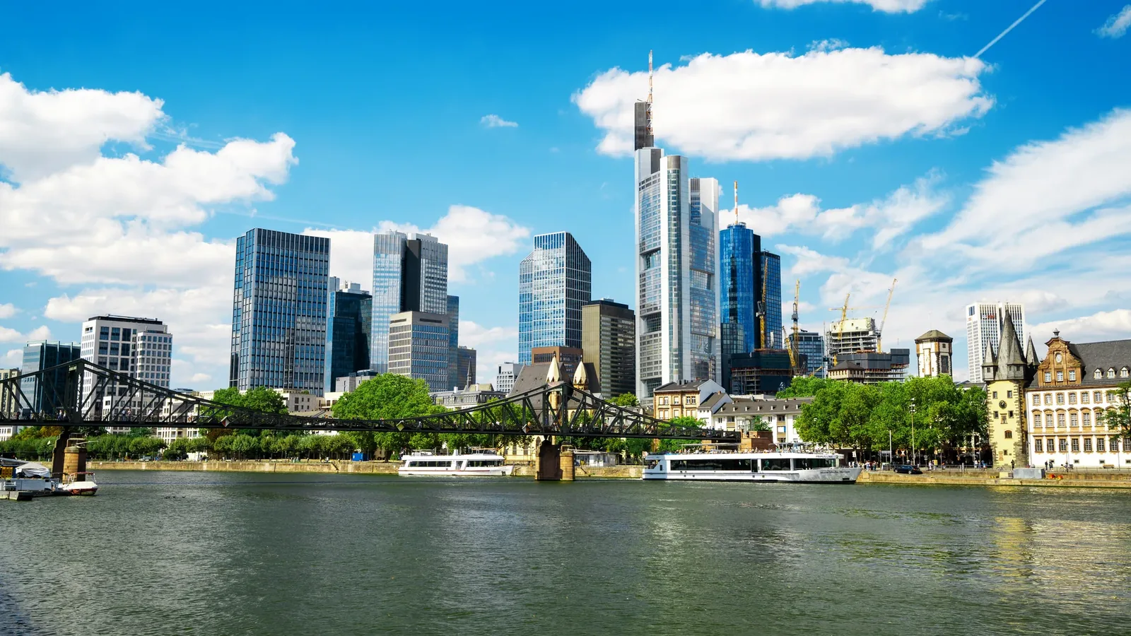 Die Skyline von Frankfurt am Main