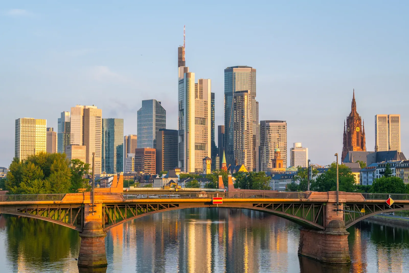 Die Skyline von Frankfurt am Main