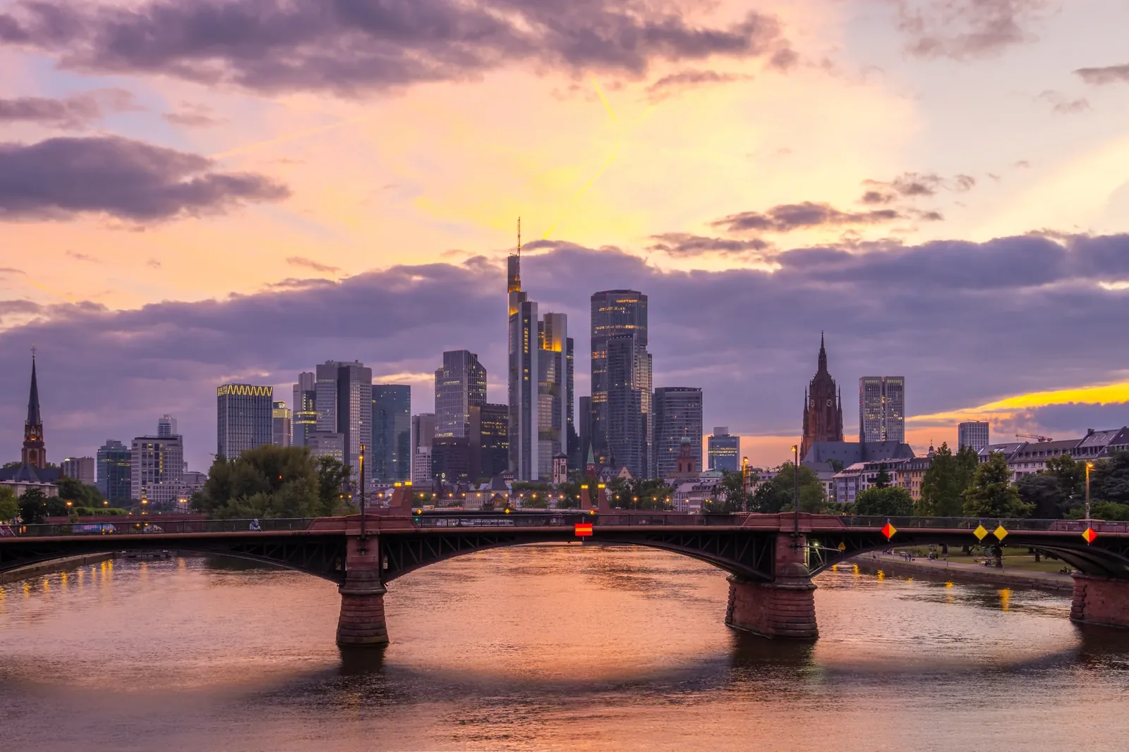 Frankfurt am Main am Abend