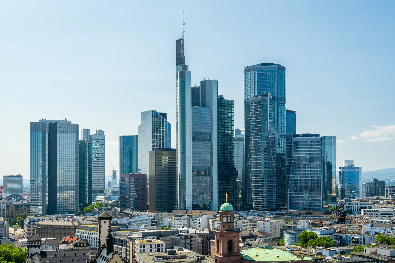 Die Skyline von Frankfurt am Main