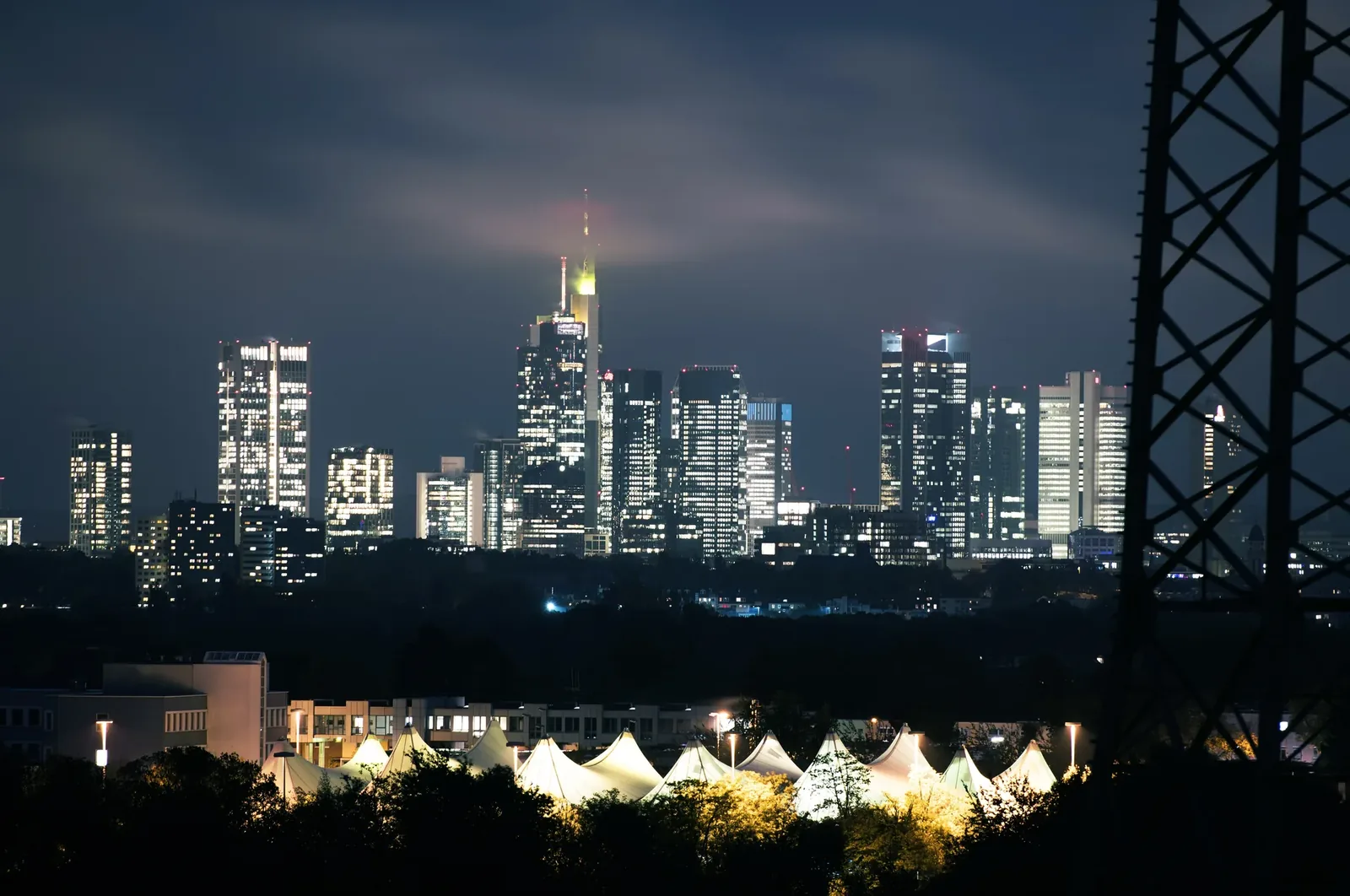 Die Skyline von Frankfurt am Main