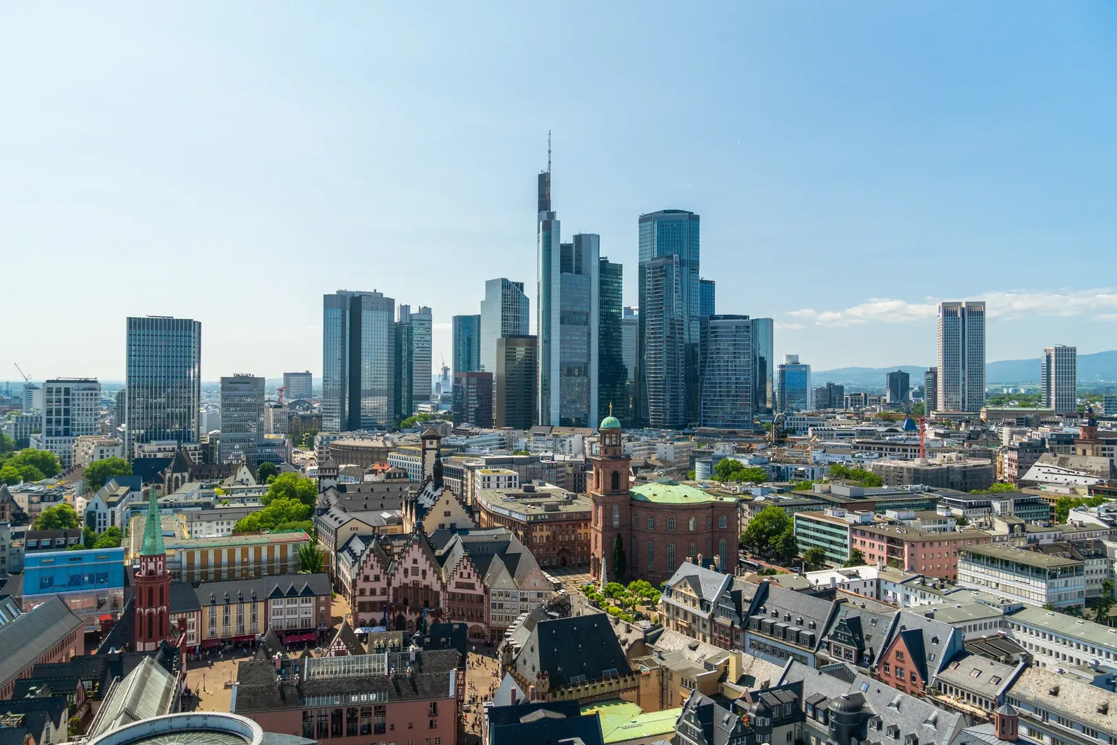Die Skyline von Frankfurt am Main