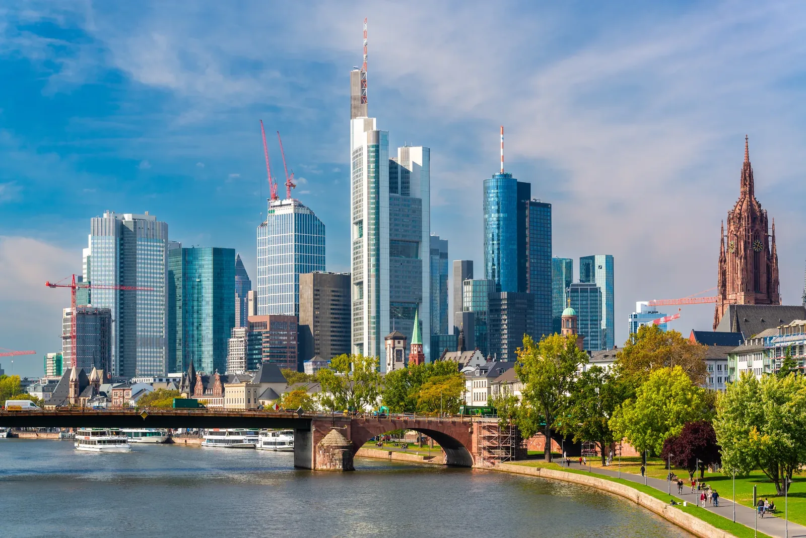 Die Skyline von Frankfurt am Main