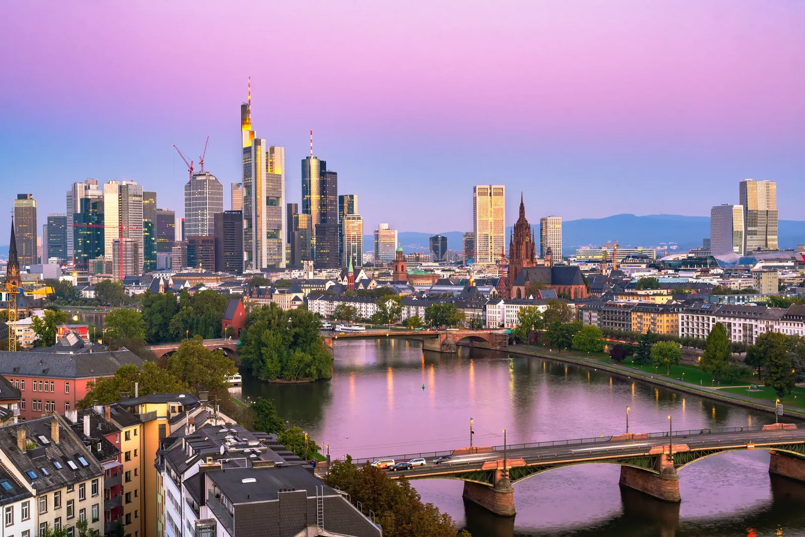 Die Skyline von Frankfurt am Main