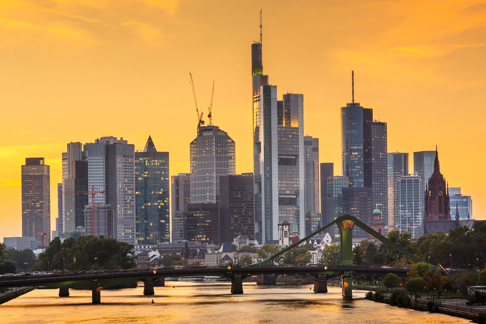 Die Skyline von Frankfurt am Main