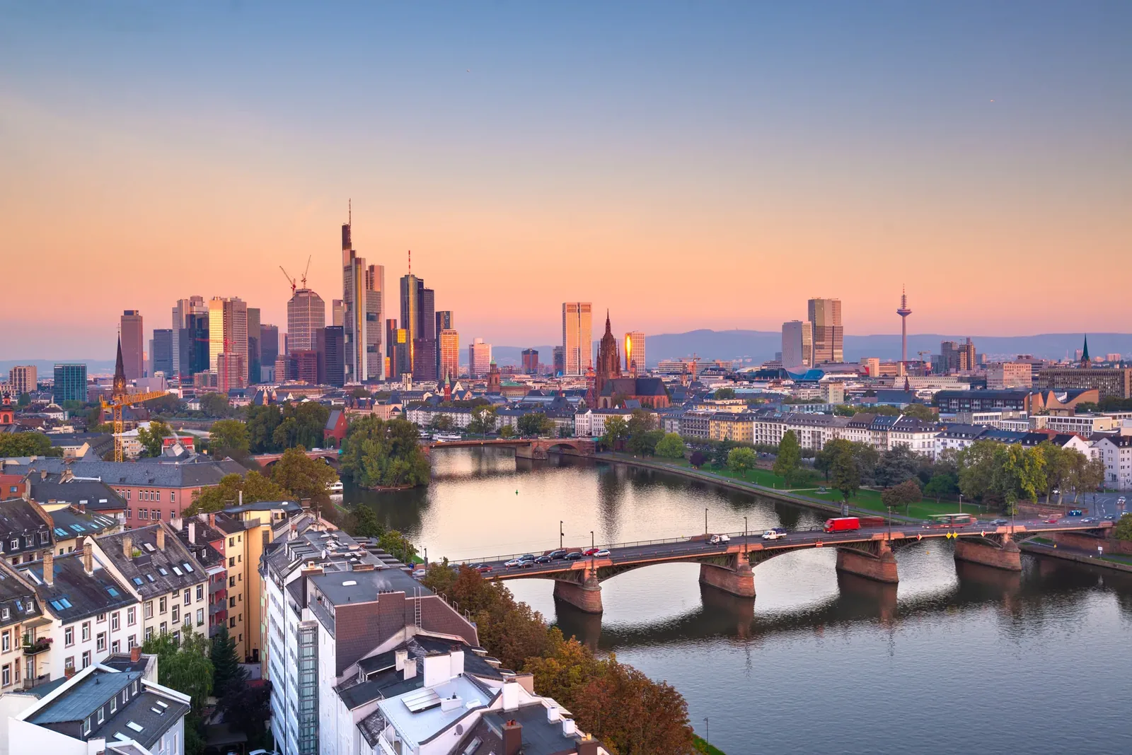 Die Skyline von Frankfurt am Main