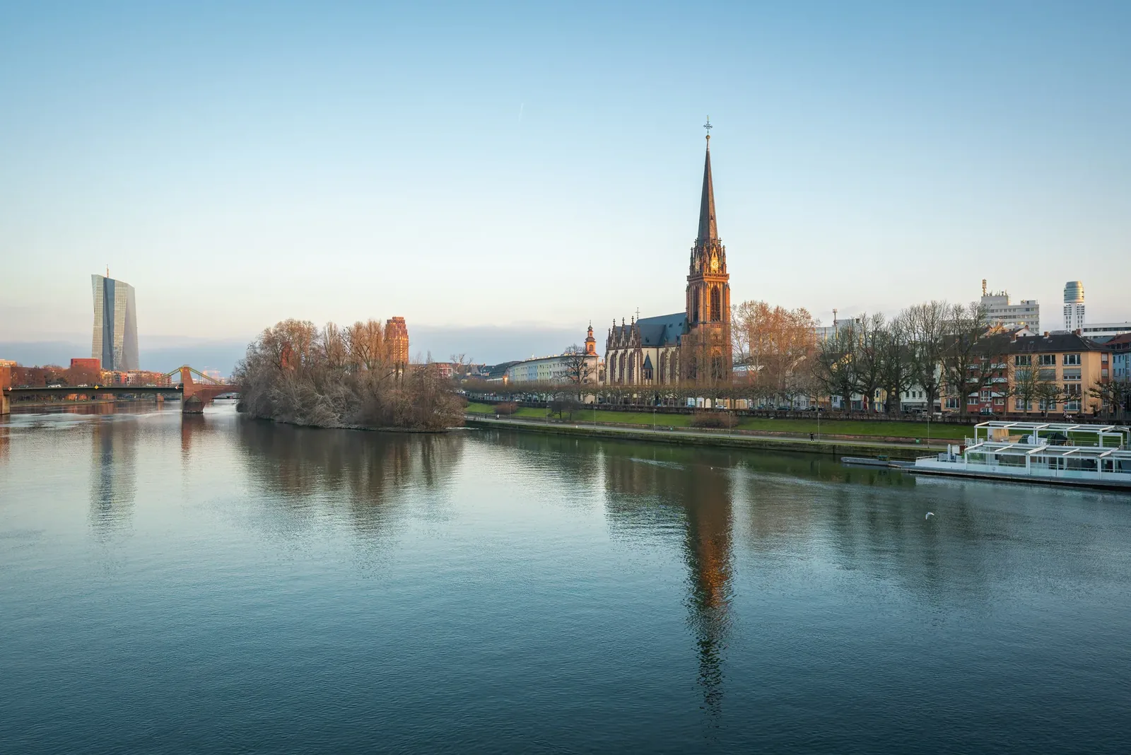 Die Skyline von Frankfurt am Main