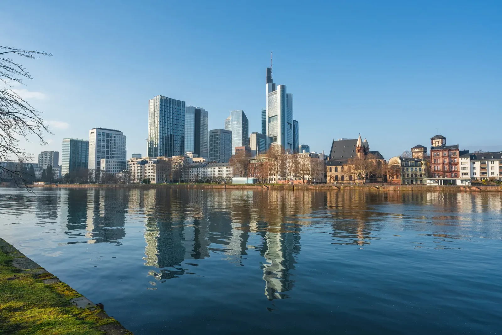 Die Skyline von Frankfurt am Main