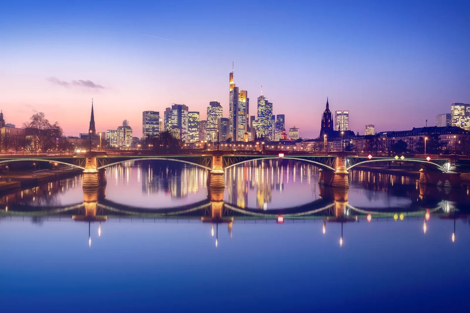 Die Skyline von Frankfurt am Main