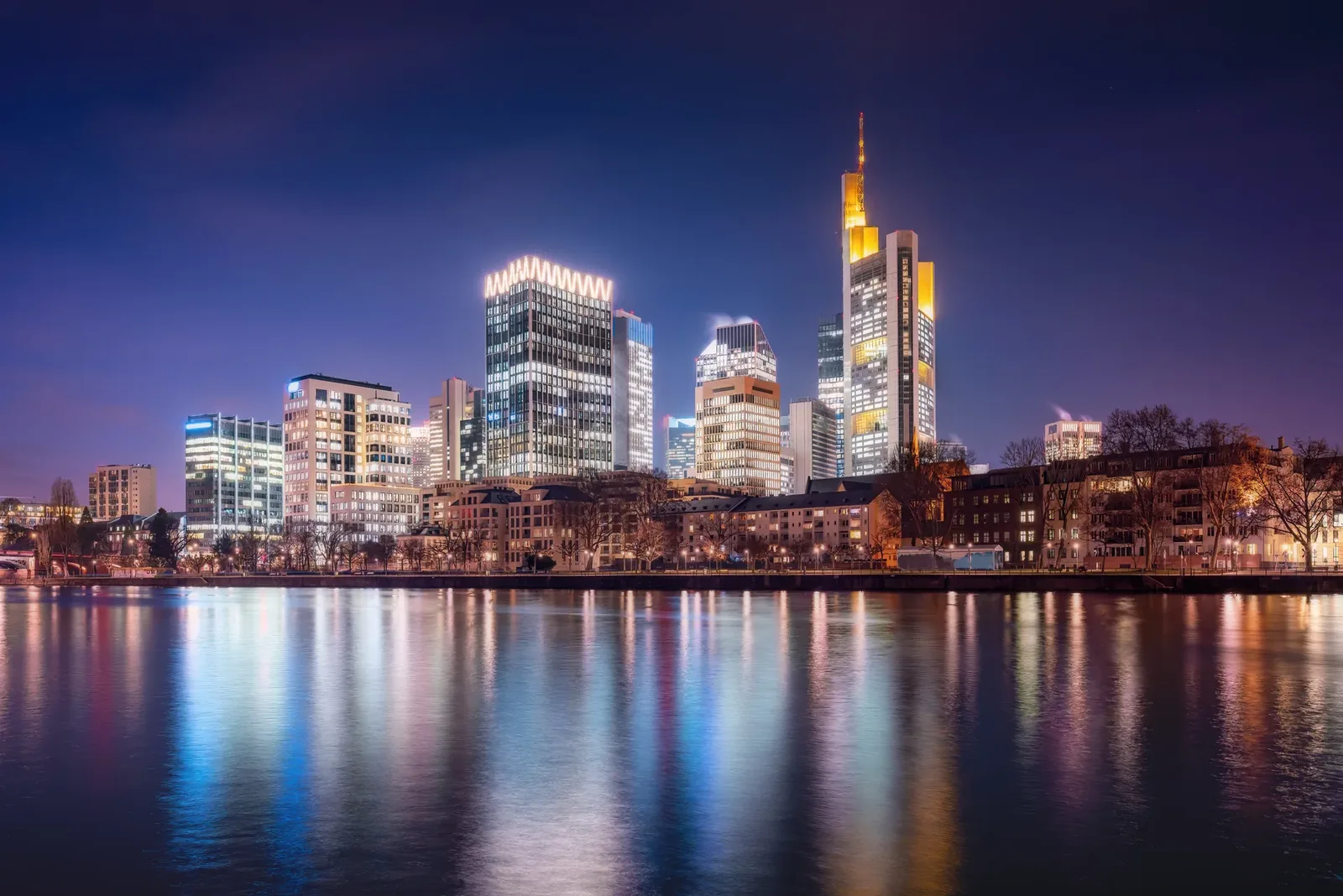Frankfurt am Main am Abend