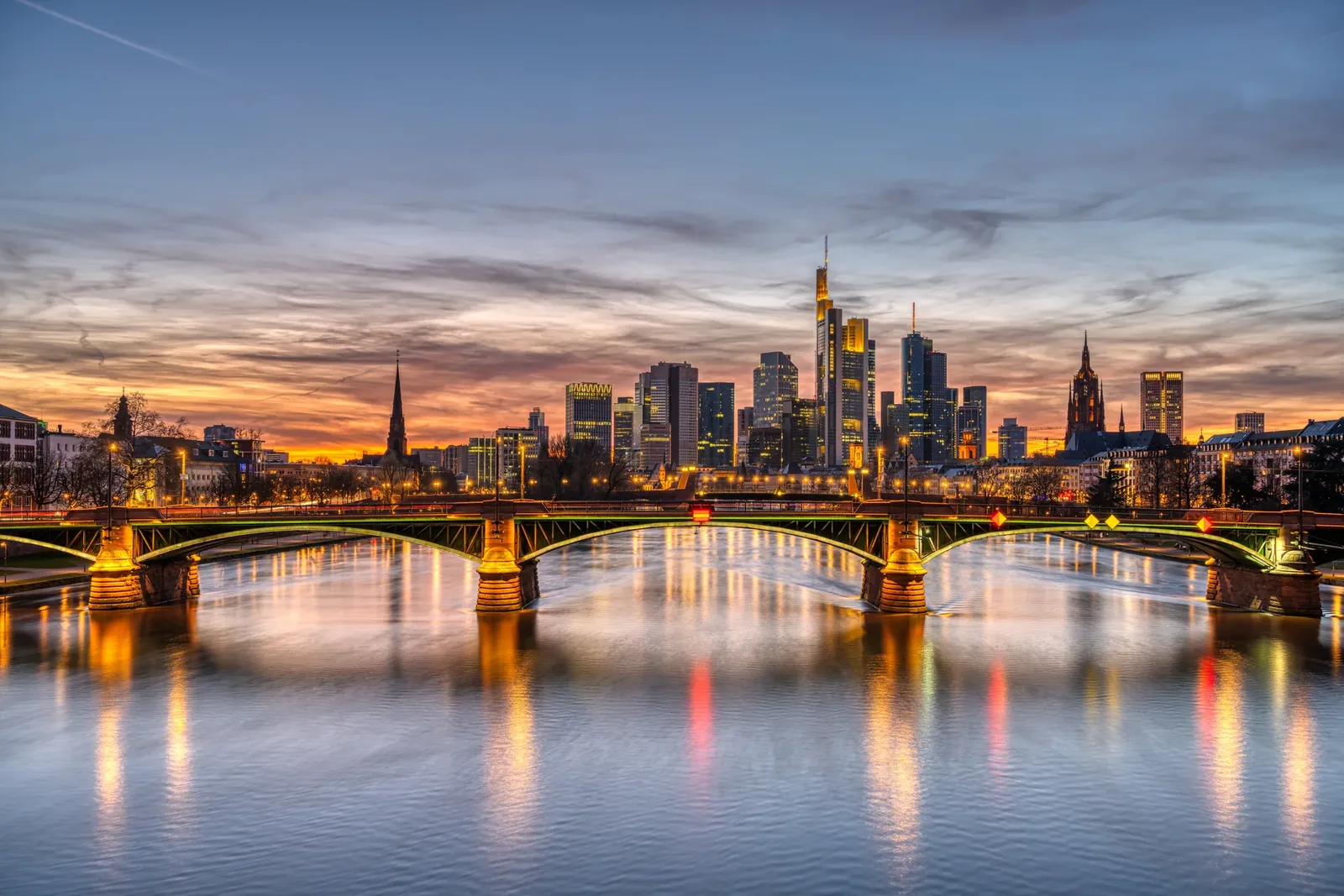 Die Skyline von Frankfurt am Main