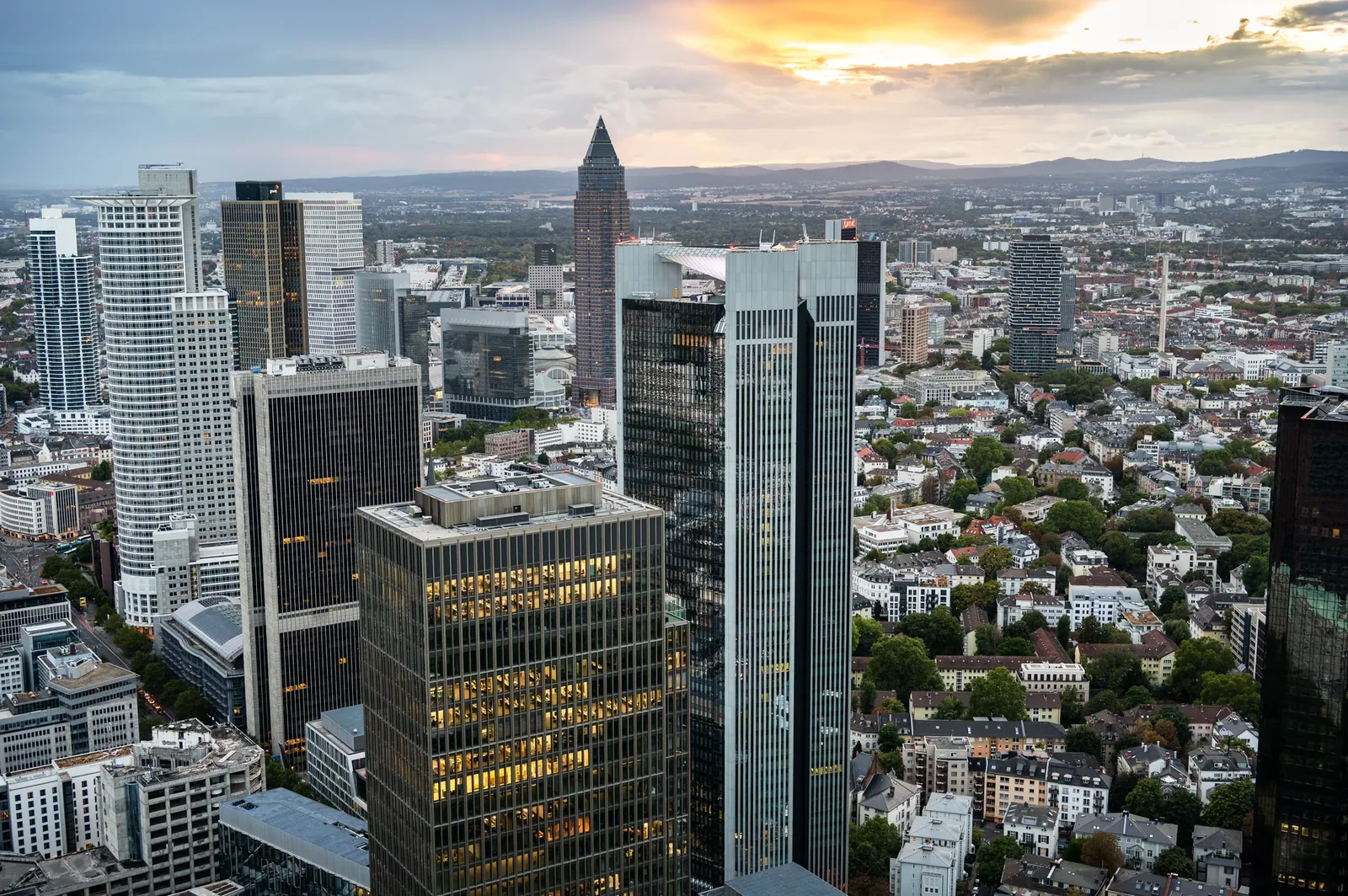 Frankfurt am Main am Abend