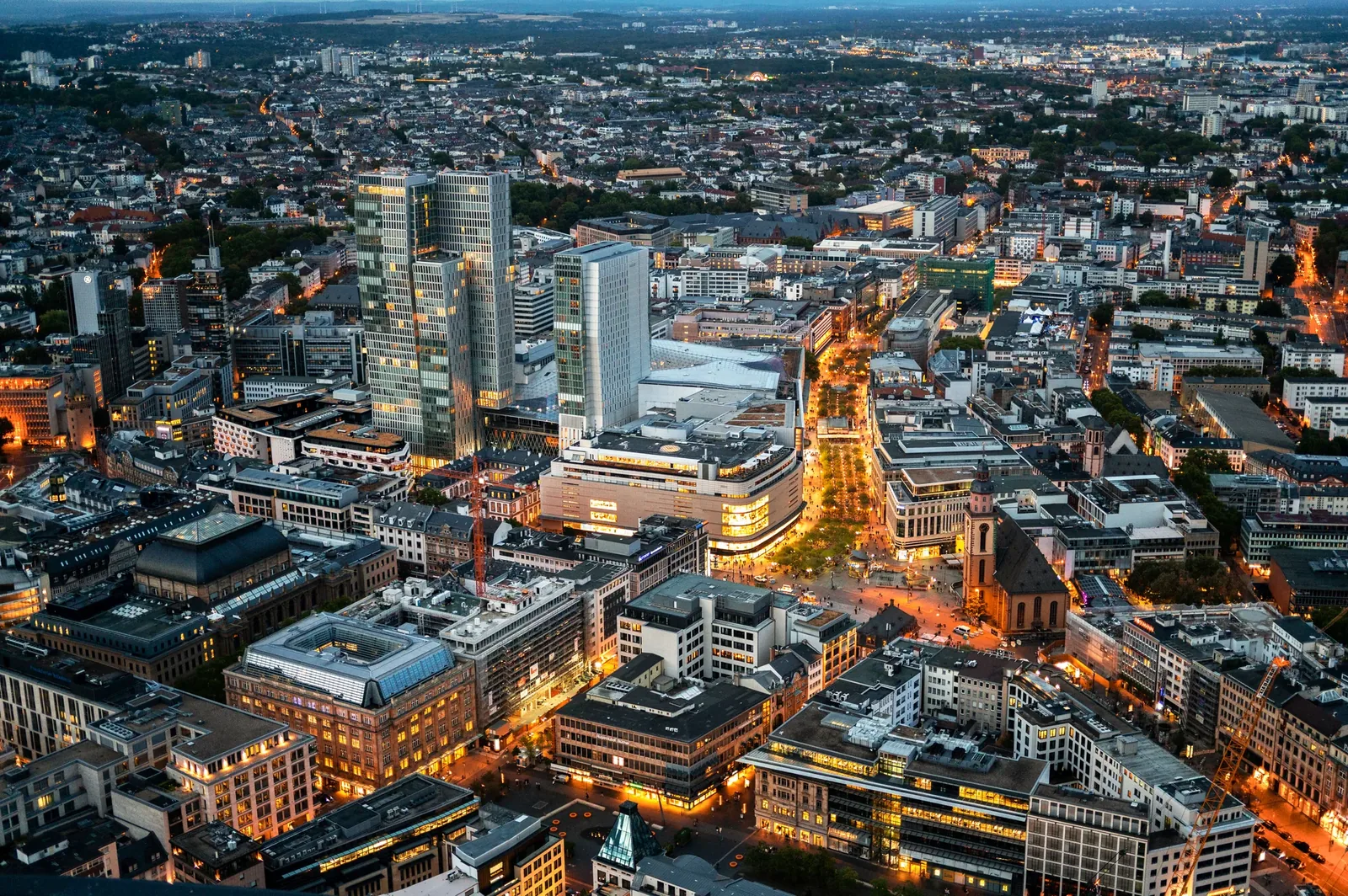 Frankfurt am Main am Abend